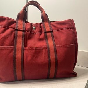 Authenticated GUC Hermes Tote Bag w/COA